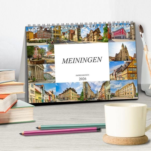 Produktbild: Meiningen Impressionen (Tischkalender 2026 DIN A5 quer), CALVENDO Monatskalender