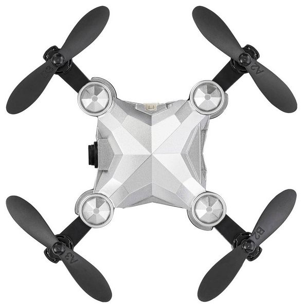 Produktbild: Reely Suitcase mini drone Quadrocopter RtF Einsteiger, Kameraflug Silber-Schwarz