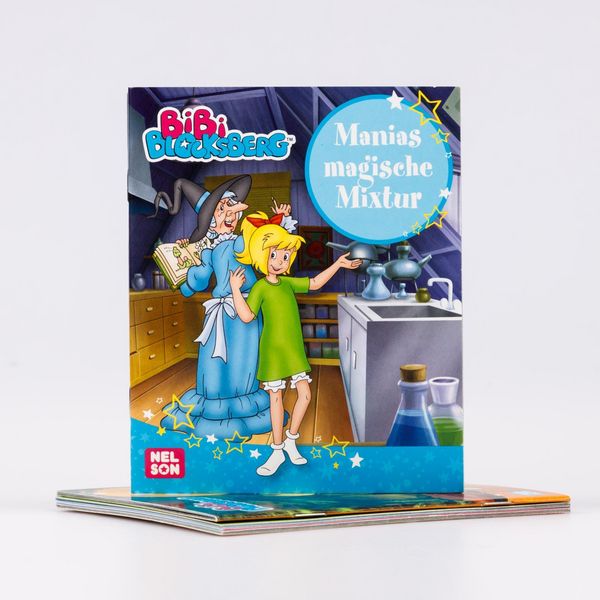 人気カラーの Nelson Mini-Bücher: 37-40 Blocksberg Bibi 4er 絵本