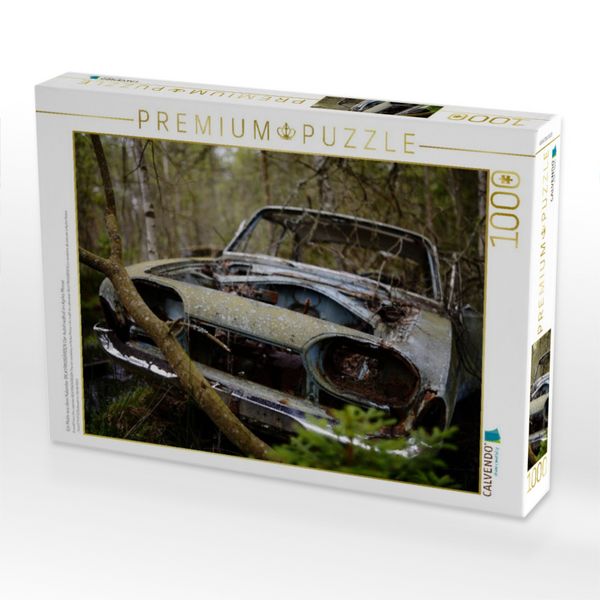 Produktbild: CALVENDO Puzzle Ein Motiv aus dem Kalender BILKYRKOG&Aring;RDEN Der Autofriedhof im Kyrk&ouml; Mosse | 1000 Teile Lege-Gr&ouml;&szlig;e 64x48cm Foto-Puzzle f&uuml;r gl&uuml;ckliche Stunden