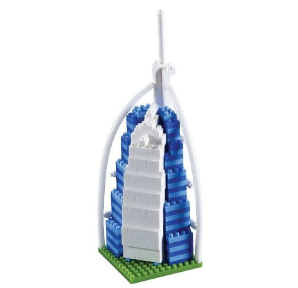 Produktbild: BRIXIES 200044 - Burj Alarab, 3D Konstruktionsbausatz aus Ministeinen, 355 Teile