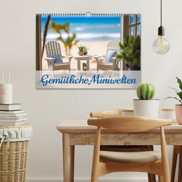 Produktbild: Gem&uuml;tliche Miniwelten (Wandkalender 2026 DIN A3 quer), CALVENDO Monatskalender