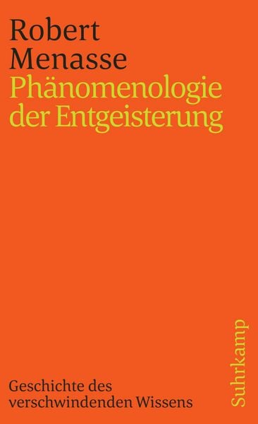 Produktbild: Ph&auml;nomenologie der Entgeisterung