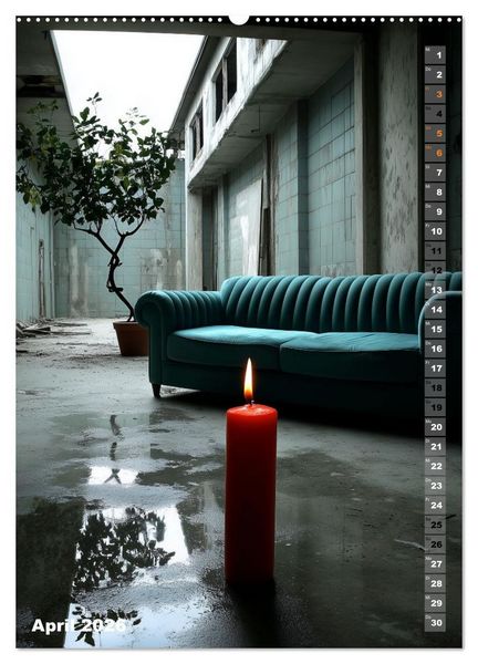 Produktbild: Kerzenwelt (Wandkalender 2026 DIN A2 hoch), CALVENDO Monatskalender