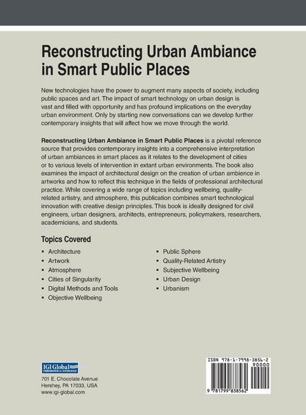 Produktbild: Reconstructing Urban Ambiance in Smart Public Places