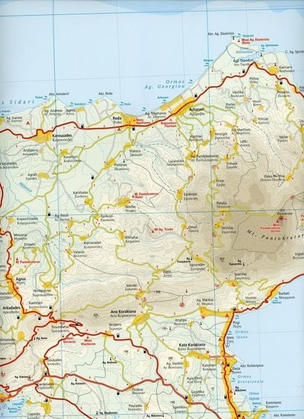 Reise Know-How Landkarte Korfu / Corfu 1:65.000