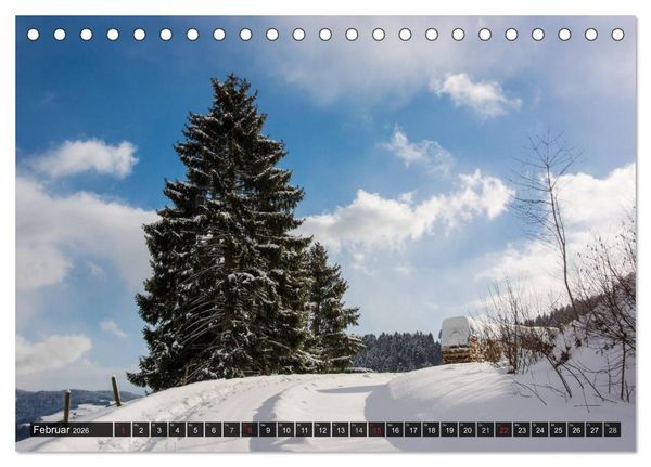 Produktbild: Eindrucksvolle Landschaften (Tischkalender 2026 DIN A5 quer), CALVENDO Monatskalender