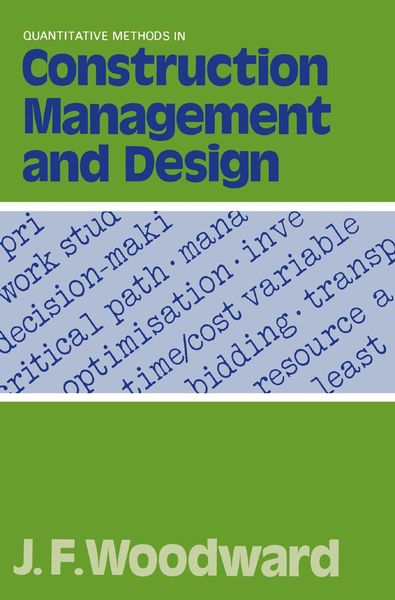 Produktbild: Quantitative Methods in Construction Management and Design