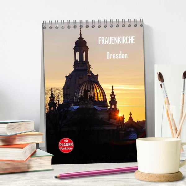 Produktbild: Frauenkirche Dresden (Tischkalender 2026 DIN A5 hoch), CALVENDO Monatskalender