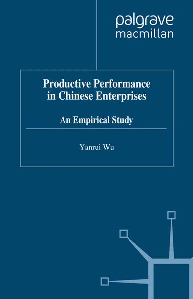 Produktbild: Productive Performance of Chinese Enterprises