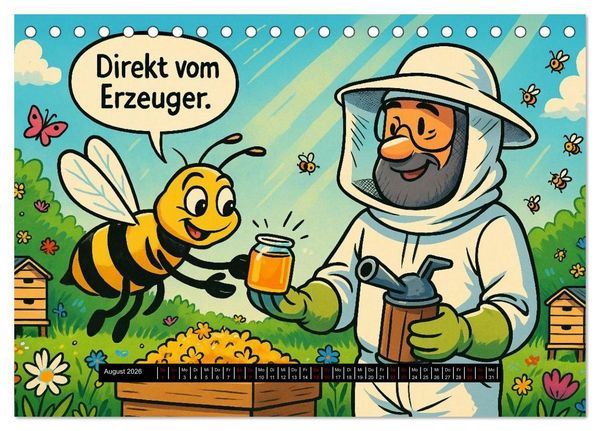 Produktbild: Tierischer Berufsalltag (Tischkalender 2026 DIN A5 quer), CALVENDO Monatskalender