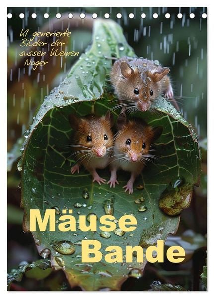 Produktbild: M&auml;usebande (Tischkalender 2026 DIN A5 hoch), CALVENDO Monatskalender