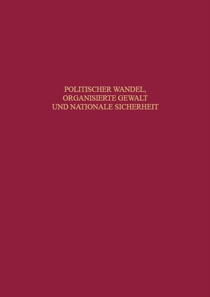 Produktbild: Politischer Wandel, organisierte Gewalt und nationale Sicherheit
