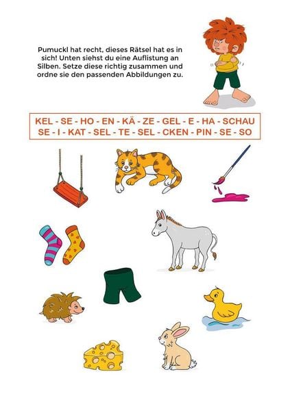 Produktbild: Lern-Spiel-Spa&szlig; mit Pumuckl - Mein Vorschulblock: Erste Buchstaben