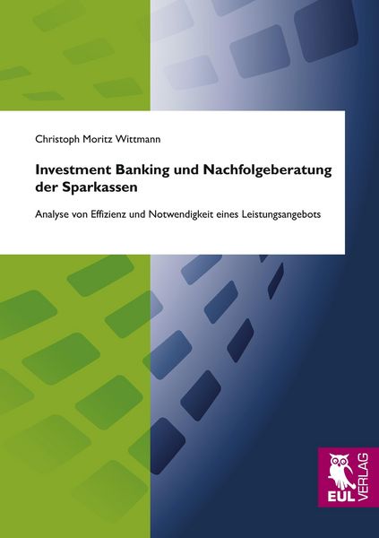 Produktbild: Investment Banking und Nachfolgeberatungder Sparkassen