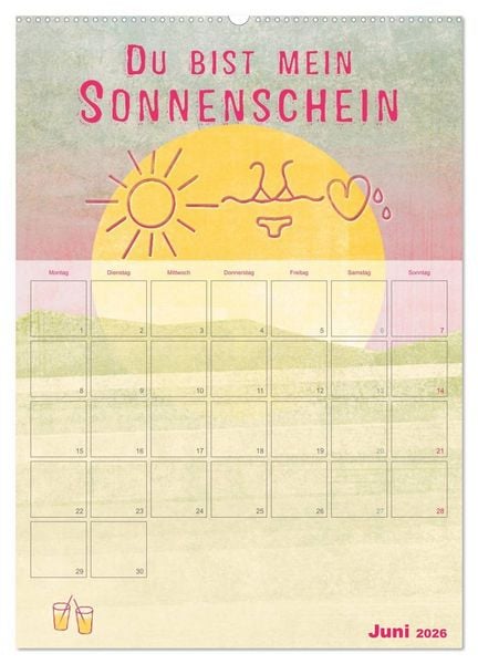 Produktbild: Liebe macht gl&uuml;cklich (hochwertiger Premium Wandkalender 2026 DIN A2 hoch), Kunstdruck in Hochglanz