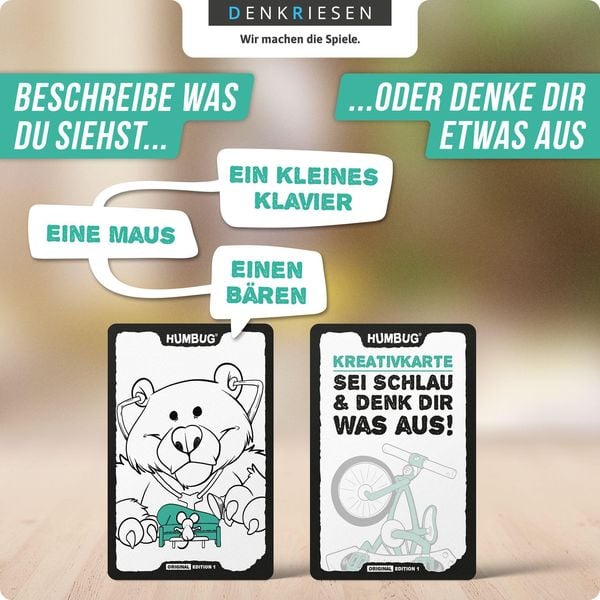 DENKRIESEN - HUMBUG® Original Edition Nr. 1 - Das zweifelhafte Kartenspiel