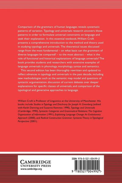 Produktbild: Typology and Universals