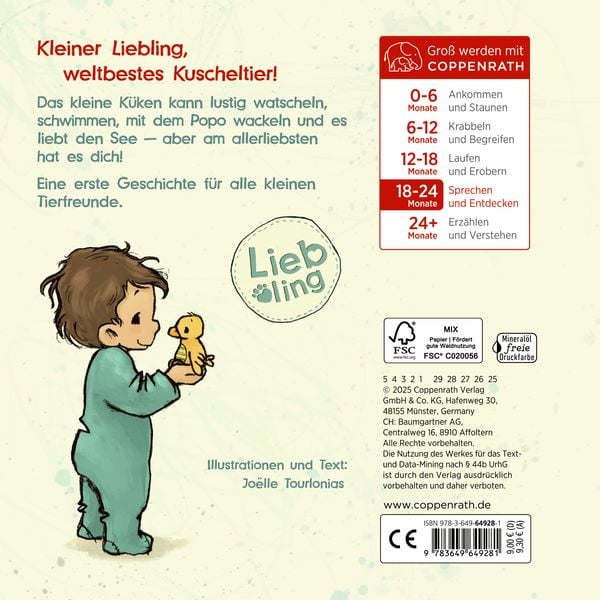 Produktbild: Liebling: Kl. K&uuml;ken, erz&auml;hl mir von dir (Tourlonias)