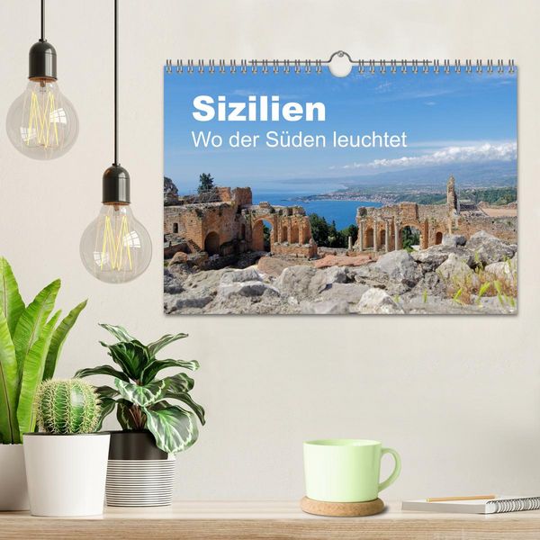 Produktbild: Sizilien - Wo der S&uuml;den leuchtet (Wandkalender 2026 DIN A4 quer), CALVENDO Monatskalender