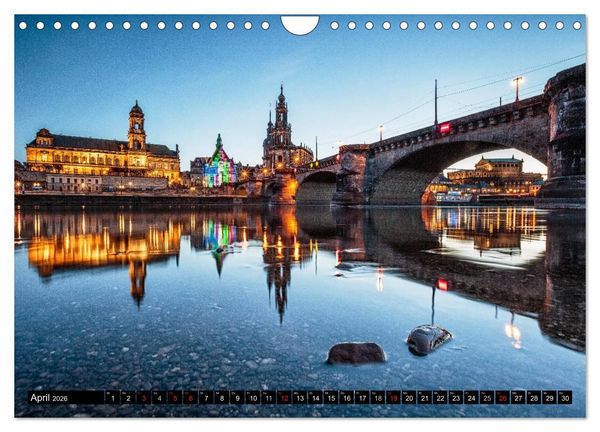 Produktbild: Dresden: Impressionen aus Stadt und Umgebung (Wandkalender 2026 DIN A4 quer), CALVENDO Monatskalender