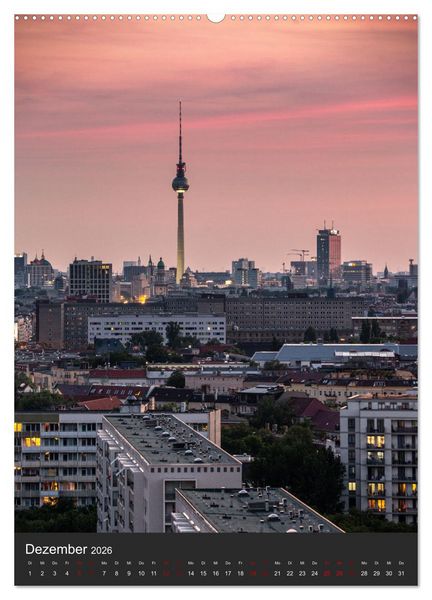Produktbild: Berliner Fernsehturm - Magische Momente (hochwertiger Premium Wandkalender 2026 DIN A2 hoch), Kunstdruck in Hochglanz