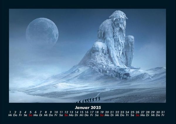 Produktbild: Mit Fantasy durch's Jahr 2025 Fotokalender DIN A4