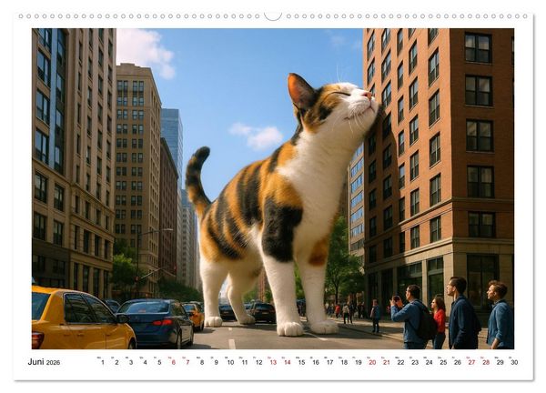 Produktbild: Katzen Weltherrschaft (hochwertiger Premium Wandkalender 2026 DIN A2 quer), Kunstdruck in Hochglanz