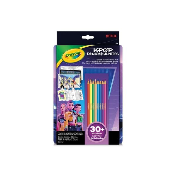 Produktbild: CRAYOLA K-Pop Demon Hunters Color & Sketch Activity Pad, Mal-, Zeichnen- und Aktivit&auml;tsbuch