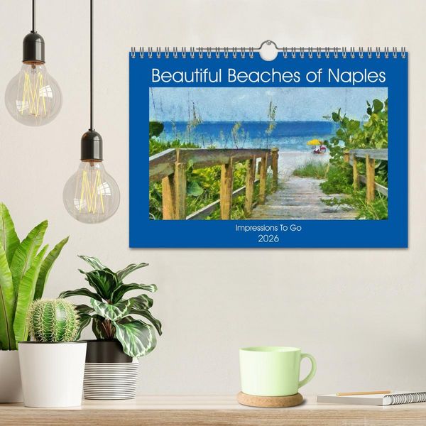 Produktbild: Beautiful Beaches Of Naples (Wall Calendar 2026 DIN A4 landscape), CALVENDO 12 Month Wall Calendar