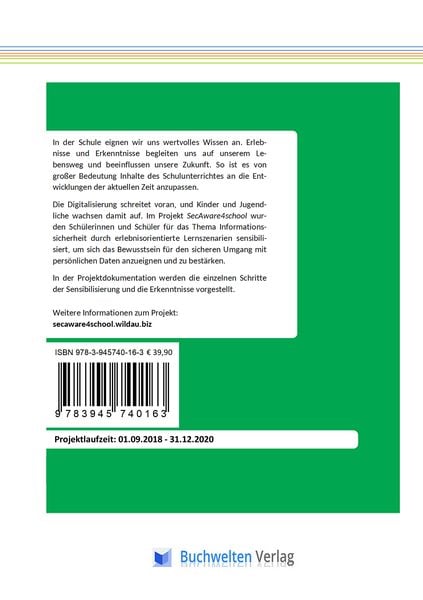 Produktbild: Informationssicherheitsbewusstsein f&uuml;r den Schulalltag