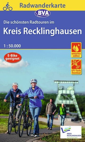 Produktbild: BVA Radwanderkarte Kreis Recklinghausen die sch&ouml;nsten Radtouren 1:50.000