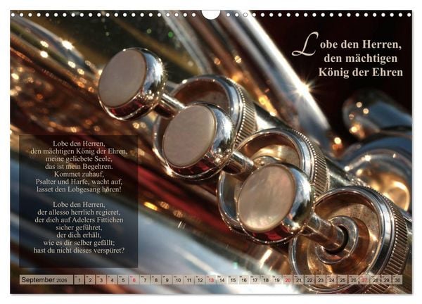 Produktbild: Lieder f&uuml;r Blechbl&auml;ser (Wandkalender 2026 DIN A3 quer), CALVENDO Monatskalender