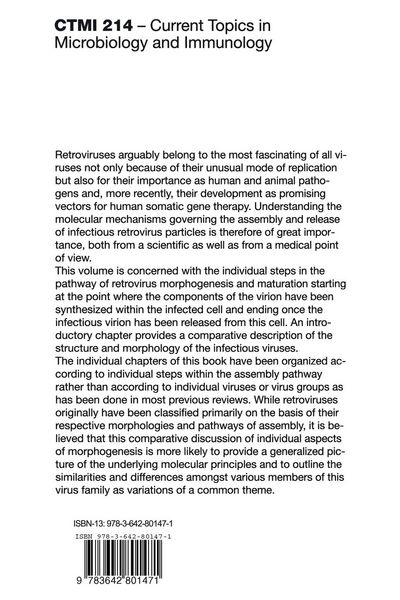 Produktbild: Morphogenesis and Maturation of Retroviruses