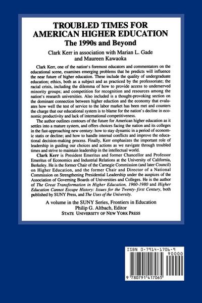 Produktbild: Troubled Times for American Higher Education