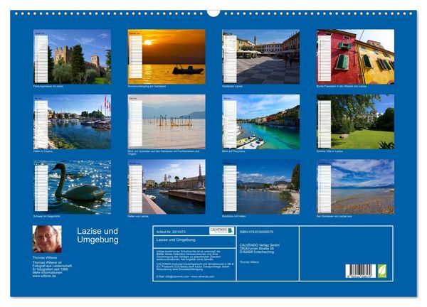 Produktbild: Lazise und Umgebung (Wandkalender 2026 DIN A2 quer), CALVENDO Monatskalender