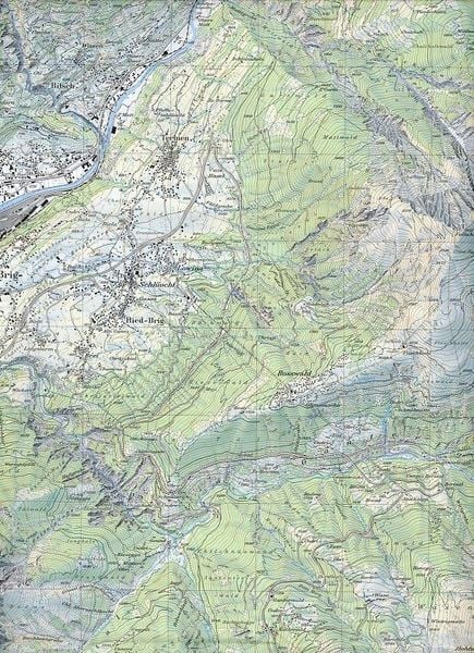 Produktbild: Swisstopo 1 : 25 000 Brig