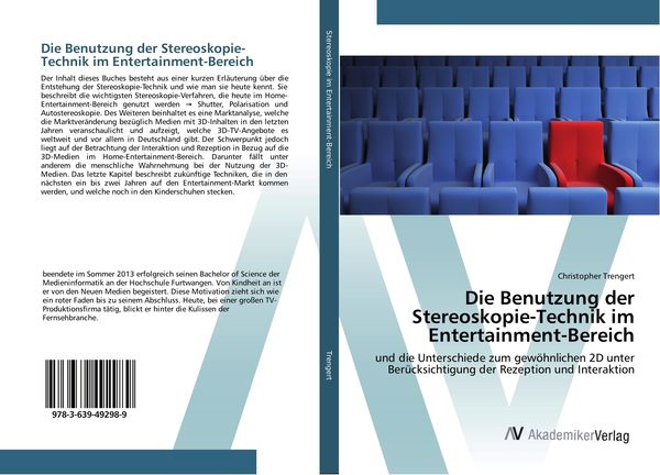 Produktbild: Die Benutzung der Stereoskopie-Technik im Entertainment-Bereich
