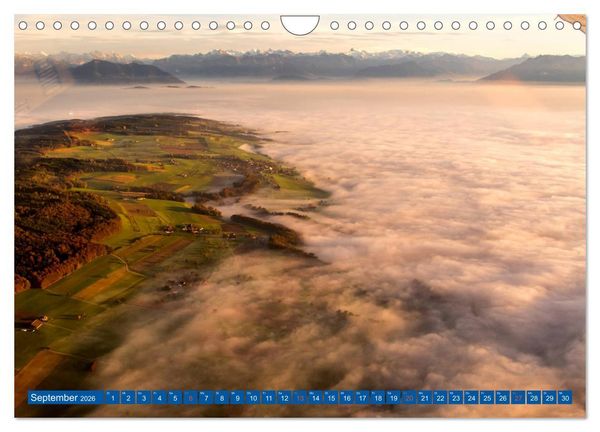 Produktbild: Luftaufnahmen der Schweiz (Wandkalender 2026 DIN A4 quer), CALVENDO Monatskalender