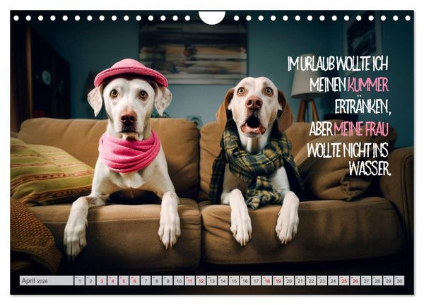 Produktbild: ULTRAKRASS Knallharte Hunde (Wandkalender 2026 DIN A4 quer), CALVENDO Monatskalender
