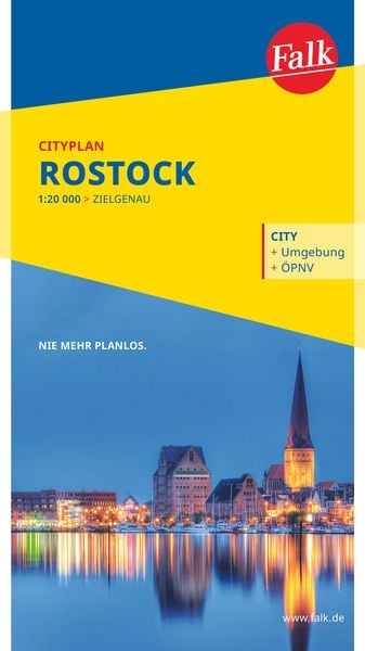 Produktbild: Falk Cityplan Rostock 1:21.000
