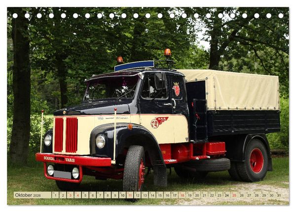 Produktbild: Historische Nutzfahrzeuge (Tischkalender 2026 DIN A5 quer), CALVENDO Monatskalender
