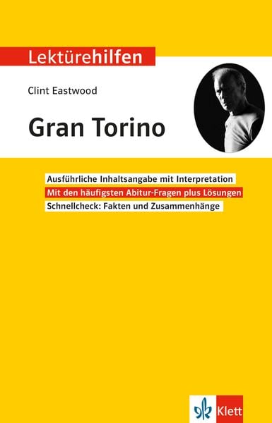 Produktbild: Lekt&uuml;rehilfen Clint Eastwood 'Gran Torino'