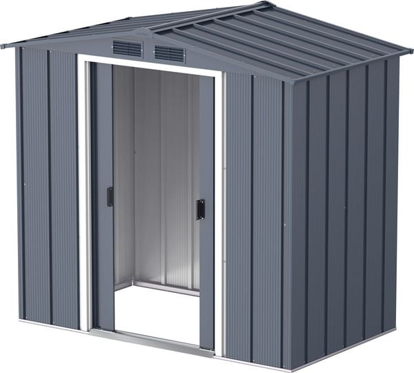 Metall Gerätehaus 202x113 Gartenhaus Schiebetüren