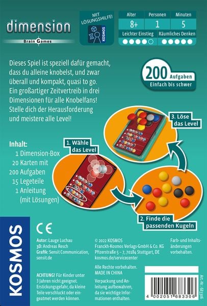 Produktbild: Dimension Brain Games