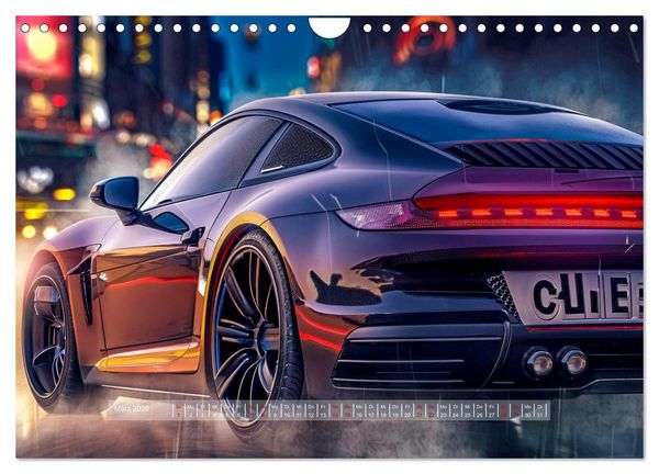 Produktbild: Fantasievolle Rennautos - Im Rausch der Geschwindigkeit (Wandkalender 2026 DIN A4 quer), CALVENDO Monatskalender