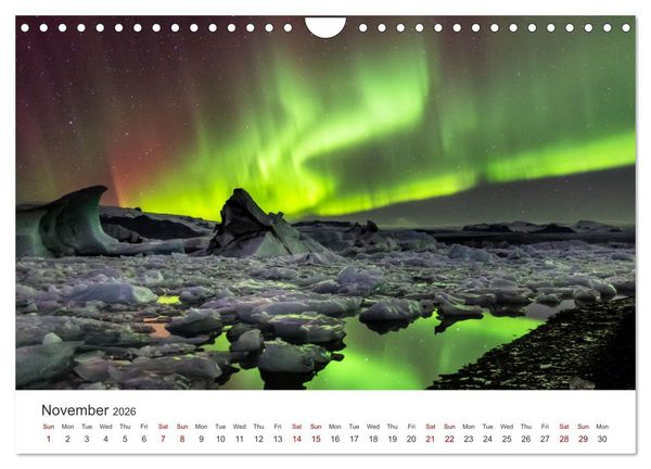 Produktbild: Iceland Aurora - Night Photography by Tony Prower (Wall Calendar 2026 DIN A4 landscape), CALVENDO 12 Month Wall Calendar