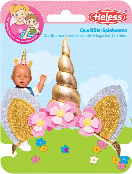 Puppen-Einhorn-Haarband, Gr. 35-45