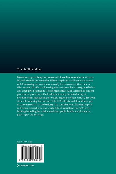 Produktbild: Trust in Biobanking