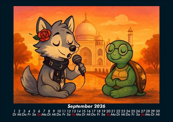 Produktbild: Rose & Taz - Reise um die Welt 2026 Fotokalender DIN A5